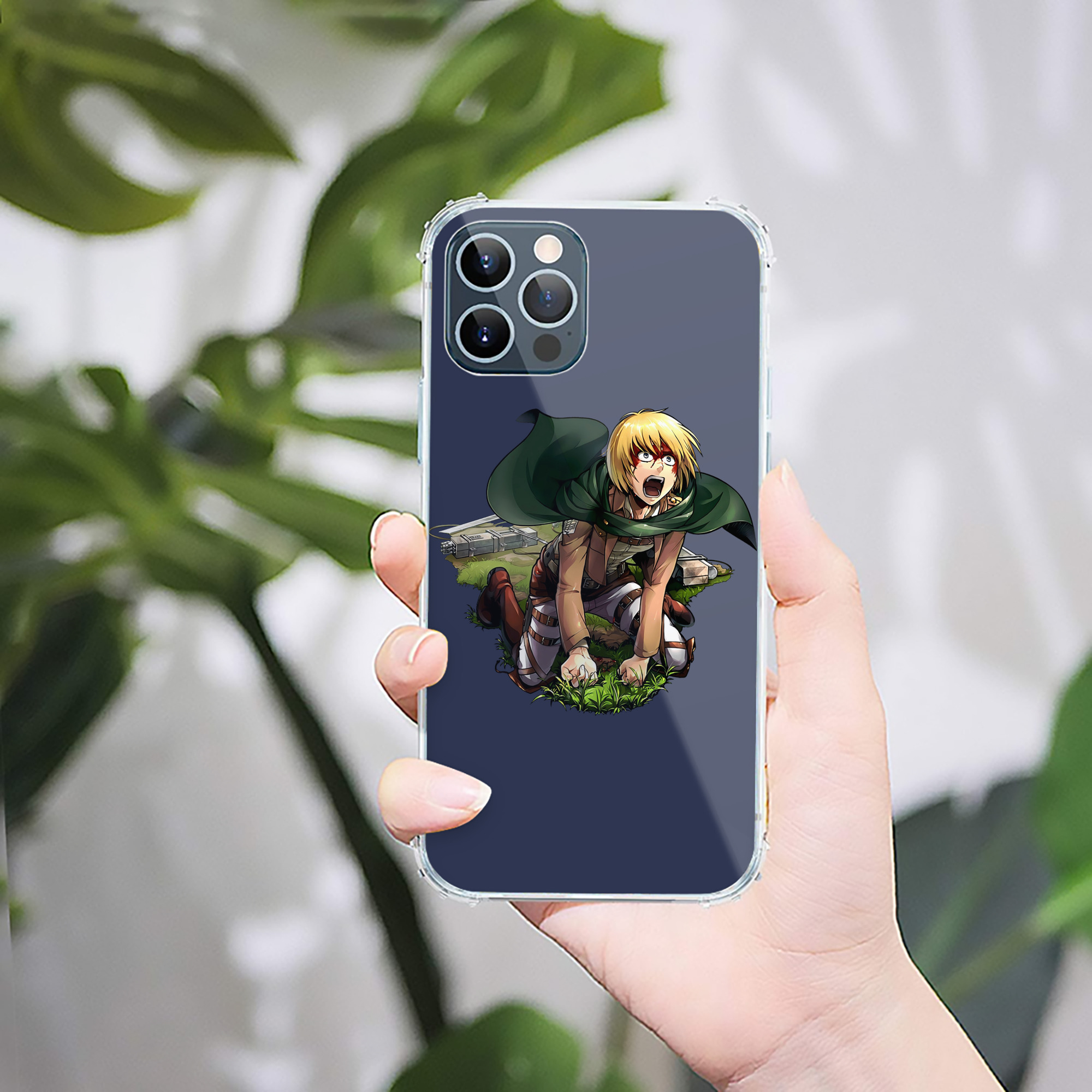 （画像用） 進撃の巨人 アルミン·アルレルト Attack on Titan Armin Arlert 【iPhone 12シリーズ対応】透明スマホケース（クリアソフトケース）